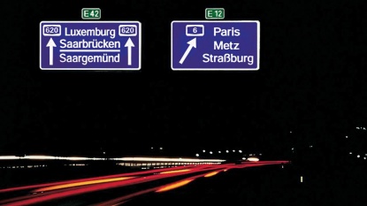 Stadtautobahn Schild