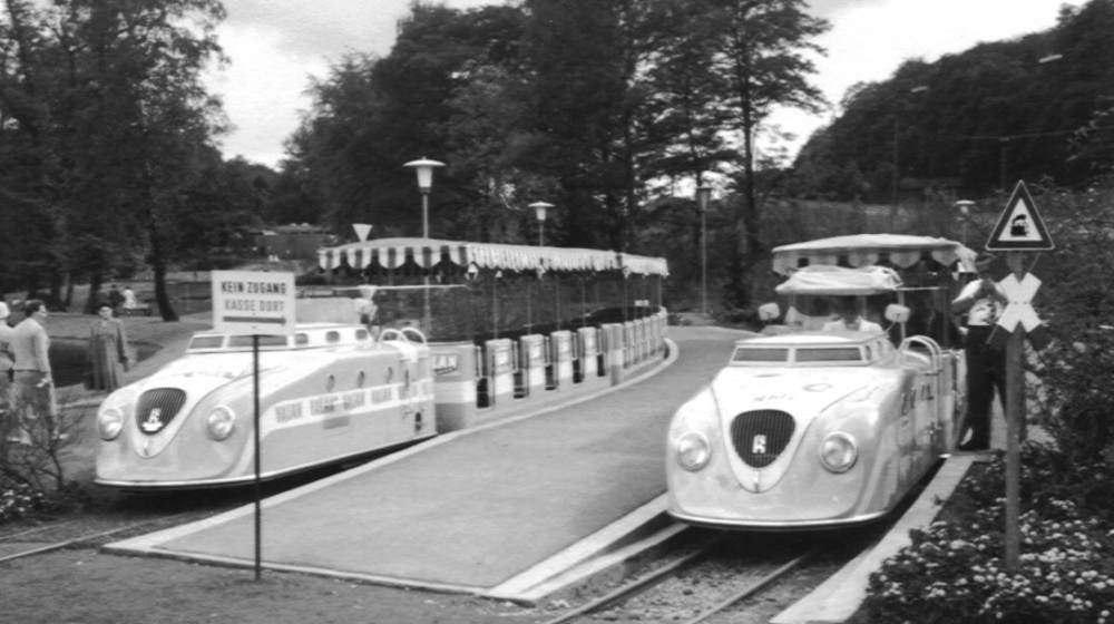 Der Deutsch-Französische Garten zwischen 1960 und 1970. Image