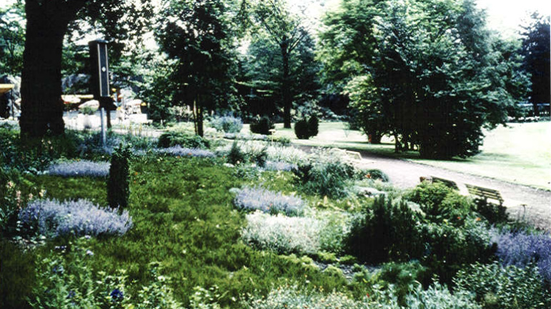 Der Deutsch-Französische Garten zwischen 1960 und 1970. Image