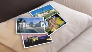 Kissen mit Postkarten Kissen mit Postkarten