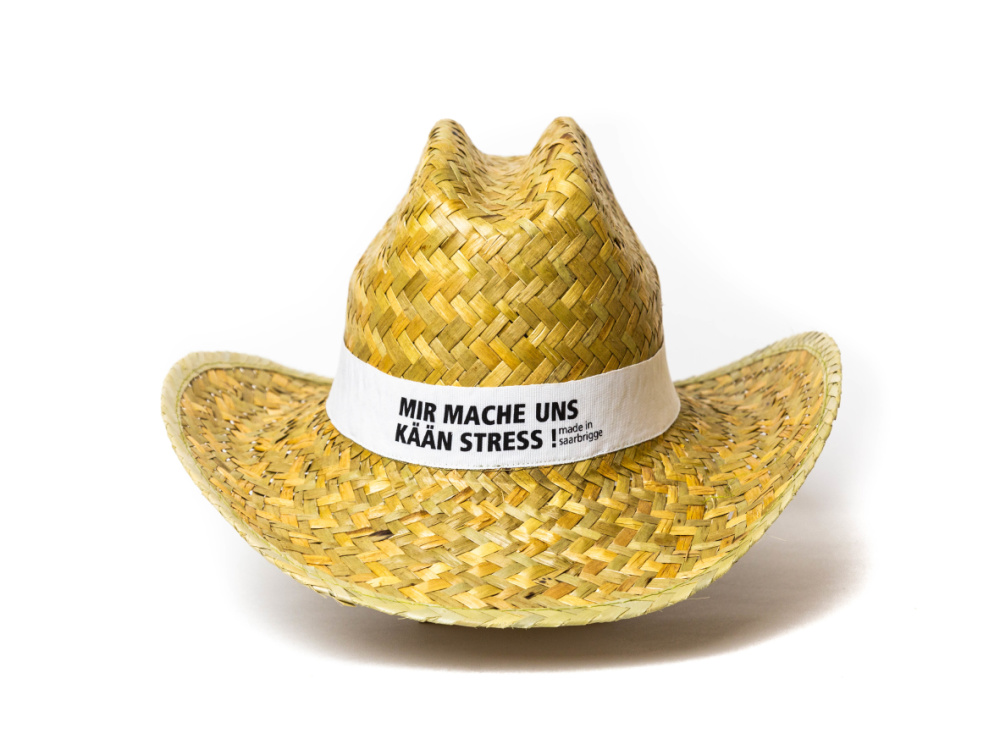 Strohhut made in saarbrigge