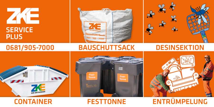 Verschiedene Dienstleistungen des ZKE, Grafik: ZKE