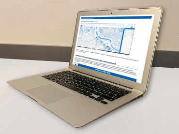 Anleitung zur Nutzung der ZKE-Starkregenkarte und Link Image