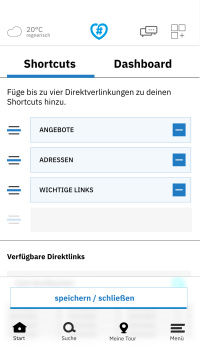 Screenshot Saarbrücken-App