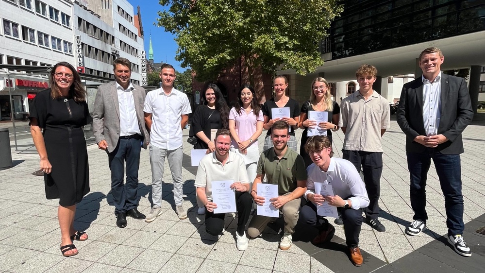 Die neuen Dual Studierenden der Landeshauptstadt Die neuen Dual Studierenden der Landeshauptstadt